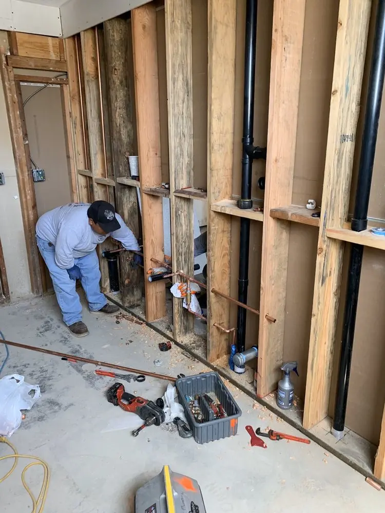 Commercial rough-in plumbing for Commercial Plumbing in Wolf Creek Village